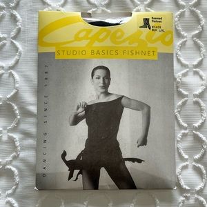 Capezio Black Seamed Fishnets